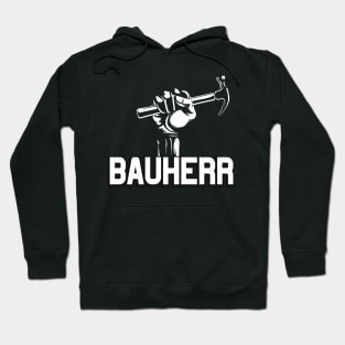 Bauherr Hausbau vintage Handwerker Baustelle Hoodie